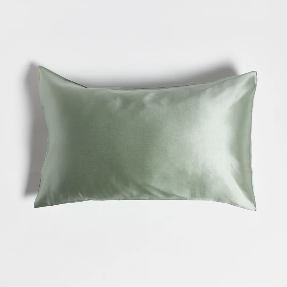 ïn home 100% Silk Pillowcase - Sage Image 1