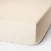 ïn home 200 Thread Count 100% Organic Cotton Fitted Sheet - Natural - Image 1
