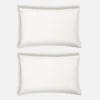 ïn home 200 Thread Count 100% Organic Cotton Pillowcase Pair - White - Image 1