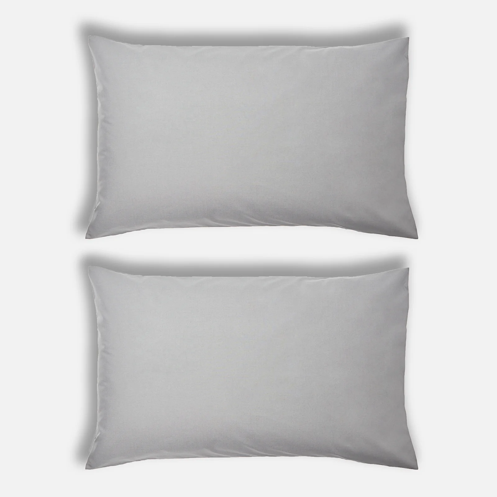 ïn home 200 Thread Count 100% Organic Cotton Pillowcase Pair - Dark Grey Image 1