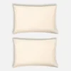 ïn home 200 Thread Count 100% Organic Cotton Pillowcase Pair - Natural - Image 1