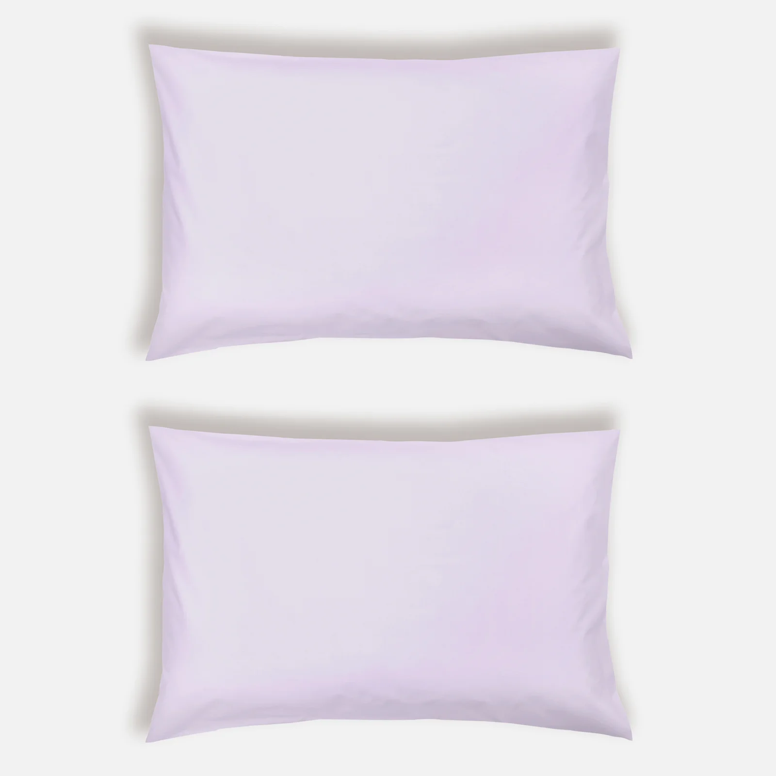 ïn home 200 Thread Count 100% Organic Cotton Pillowcase Pair - Lilac Image 1