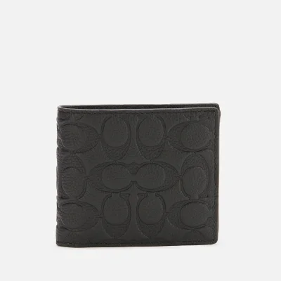 Coach Men's Signature Leather 3-1 Wallet - Black