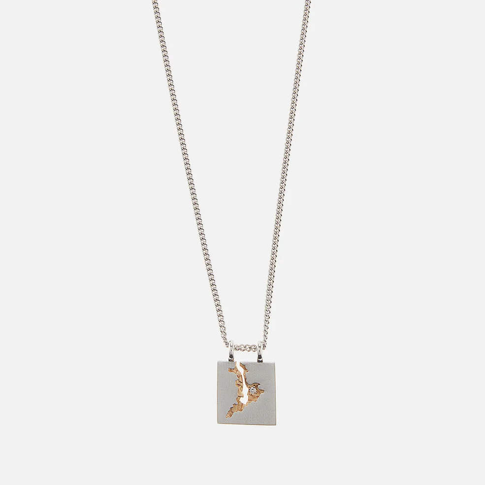 Tom Wood Men's Mined Pendant - Silver/Gold Image 1