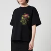 KENZO Women's Placed Flower Boxy T-Shirt - Black - Image 1