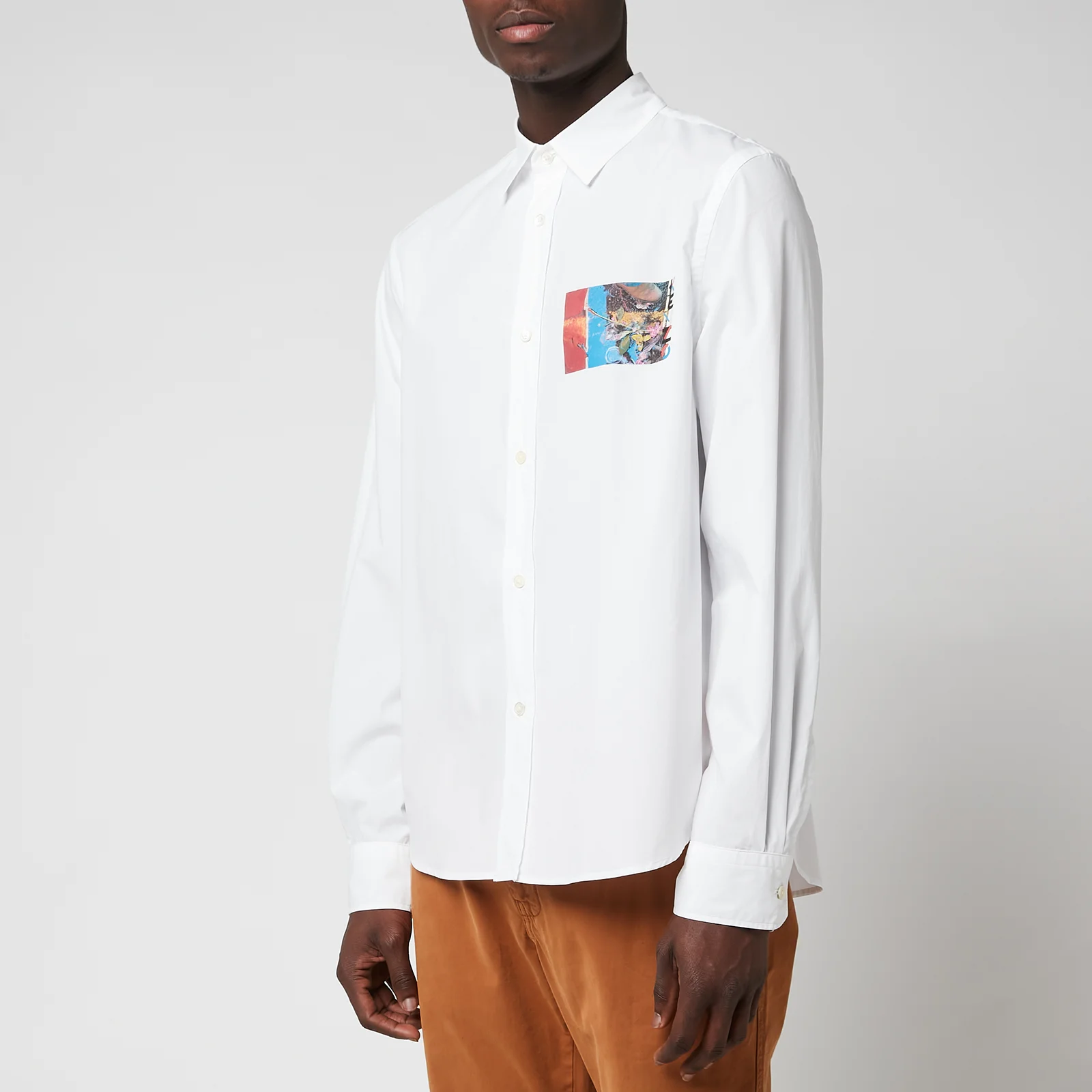 KENZO Men's Casual Shirt - White Image 1