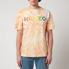 KENZO Men's Print Logo Relaxed T-Shirt - Peach - Image 1