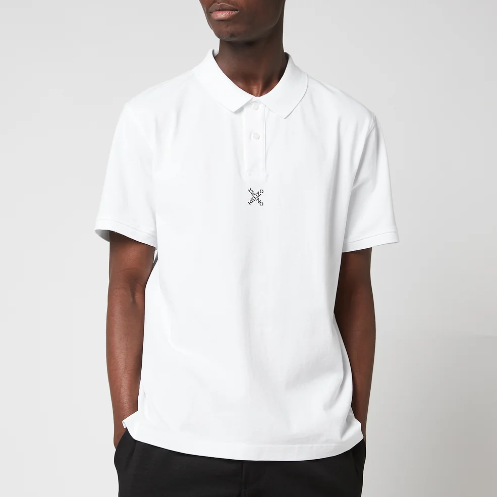 KENZO Men's Sport Regular Polo Shirt - White Image 1