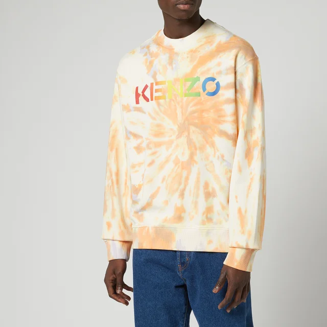 KENZO Men's Print Logo Classic Sweatshirt - Peach