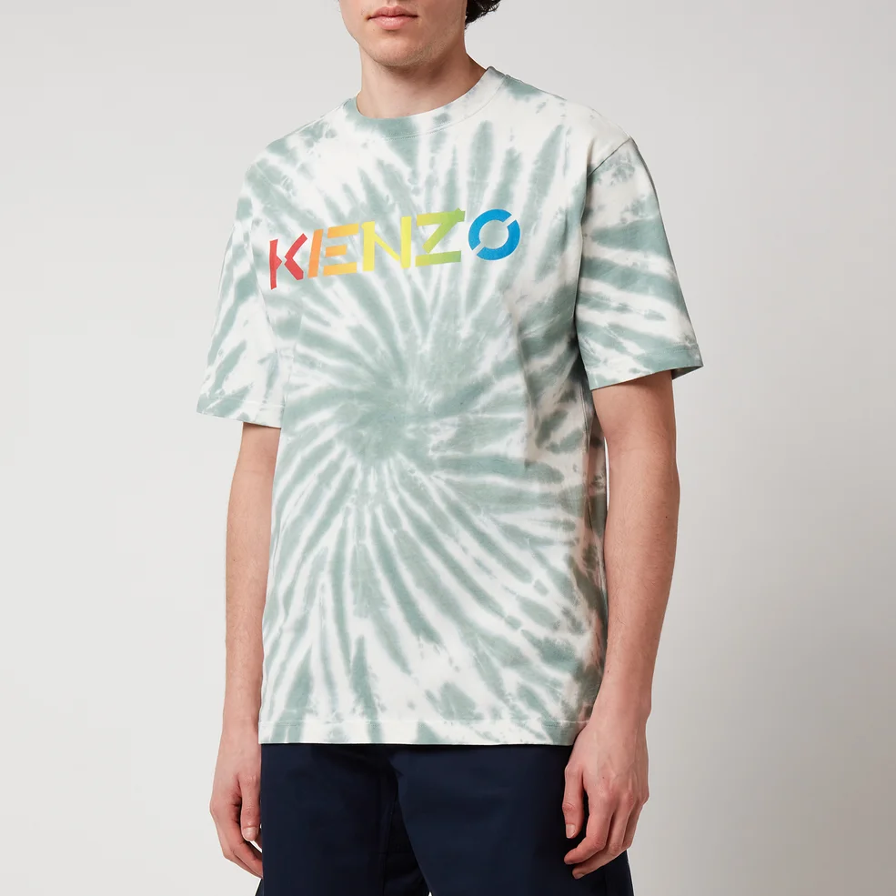 KENZO Men's Print Logo Relaxed T-Shirt - Mint Image 1