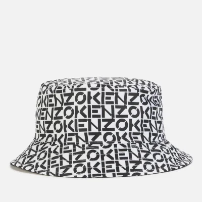 KENZO Men's Monogram Reversible Bucket Hat - Off White