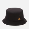 KENZO Men's Cotton Canvas Bucket Hat - Black - Image 1