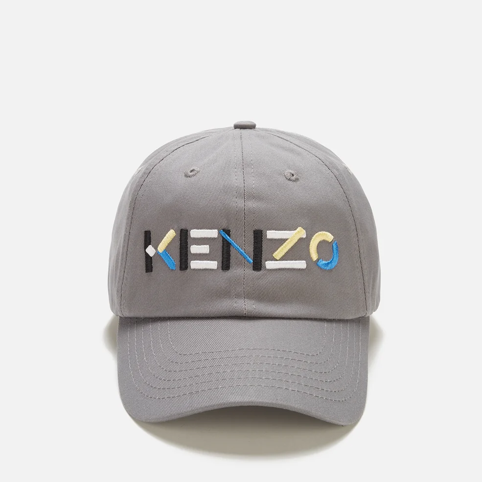 KENZO Men's Logo Cotton Cap - Dove Grey Image 1