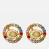 Coach Women's C Multi Stud Earrings - Gold/Multicolor - Image 1