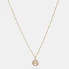 Coach Women's C Multi Crystal Necklace - Gold/Pink Multi - Image 1