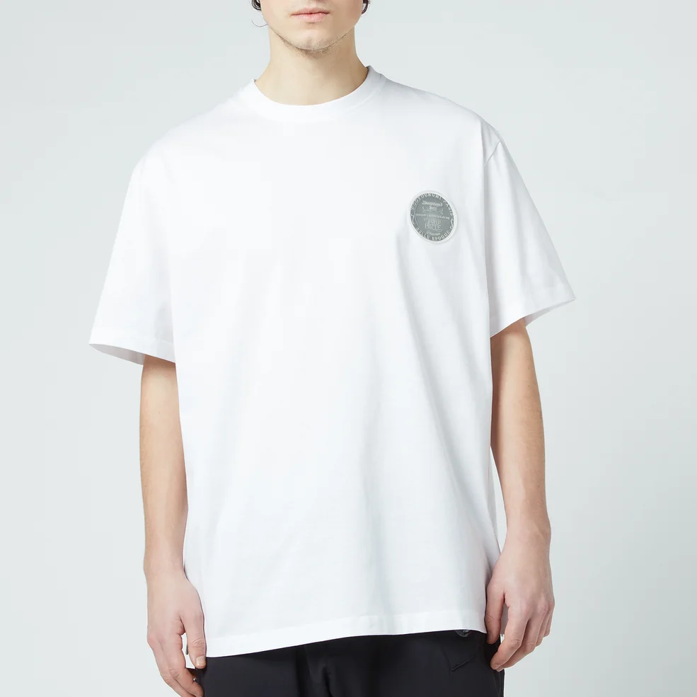 Wooyoungmi Men's Foil Logo T-Shirt - White Image 1