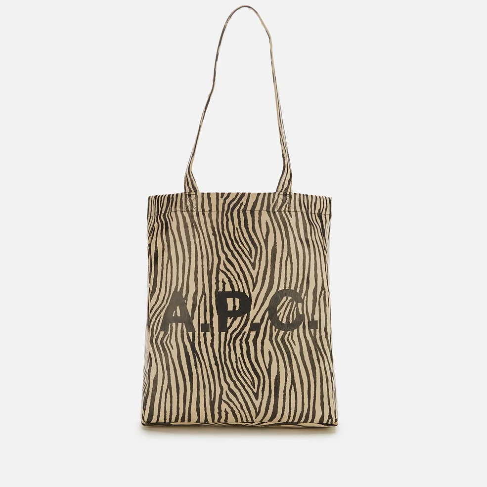 A.P.C. Women's Lou Zebra Tote Bag - Bicolore Image 1