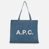 A.P.C. Women's Diane Denim Tote Bag - Washed Indigo - Image 1