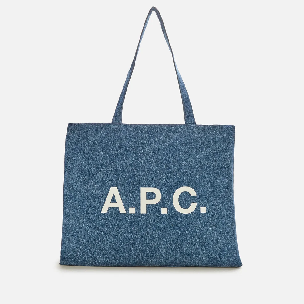 A.P.C. Women's Diane Denim Tote Bag - Washed Indigo Image 1