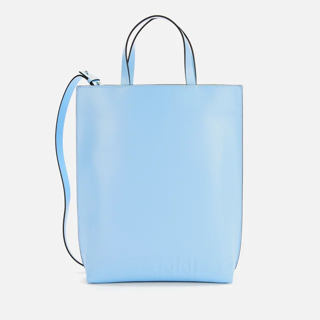 Ganni Women's Tote Bag - Placid Blue