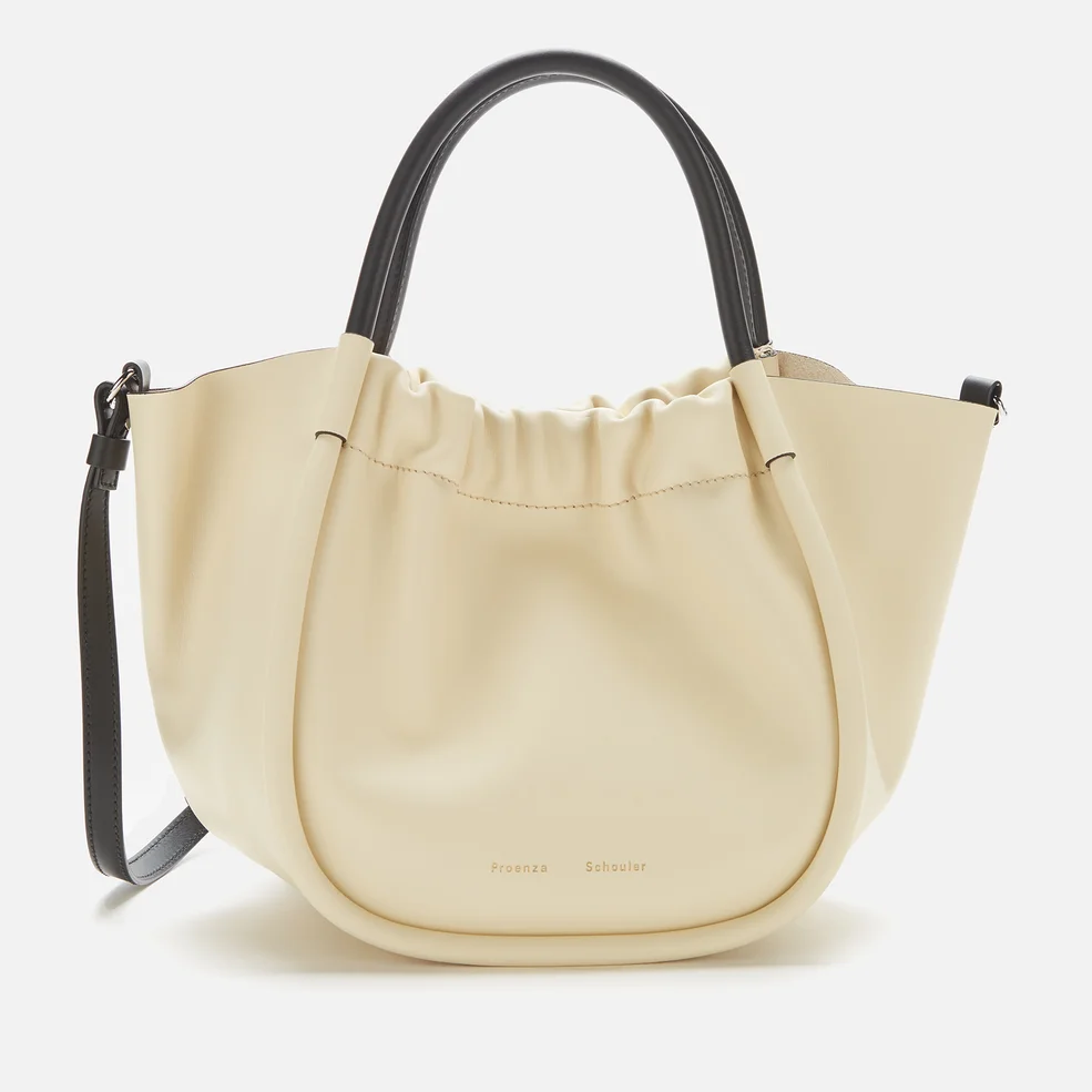 Proenza Schouler Women's Small Ruched Cross Body Tote Bag - Pale Sand Image 1