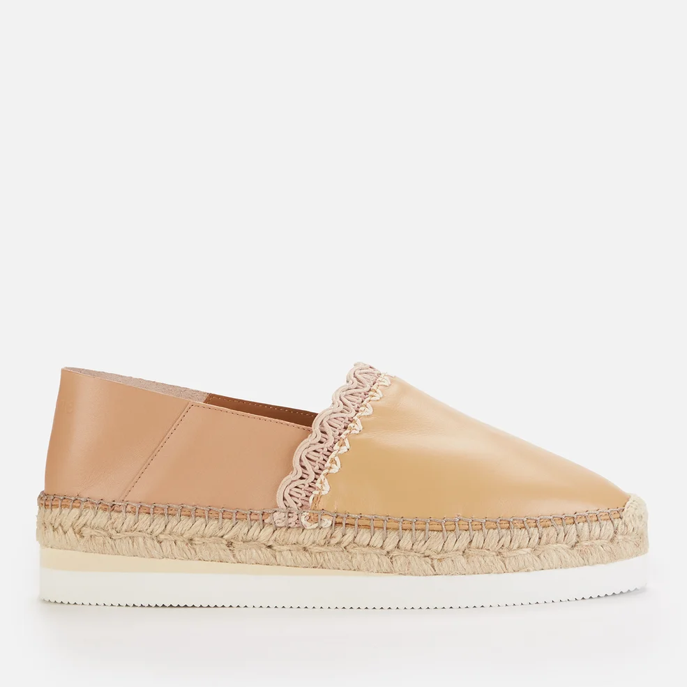 See By Chloé Women's Glyn Flat Espadrilles - Nude Image 1