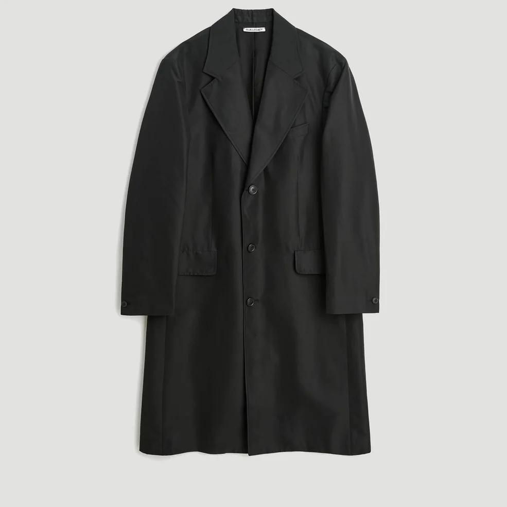 Our Legacy Men's Dolphin Coat - Black Recycled Poly Image 1