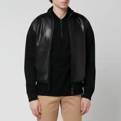 Ferragamo Men's Zip-Through Jacket - Black