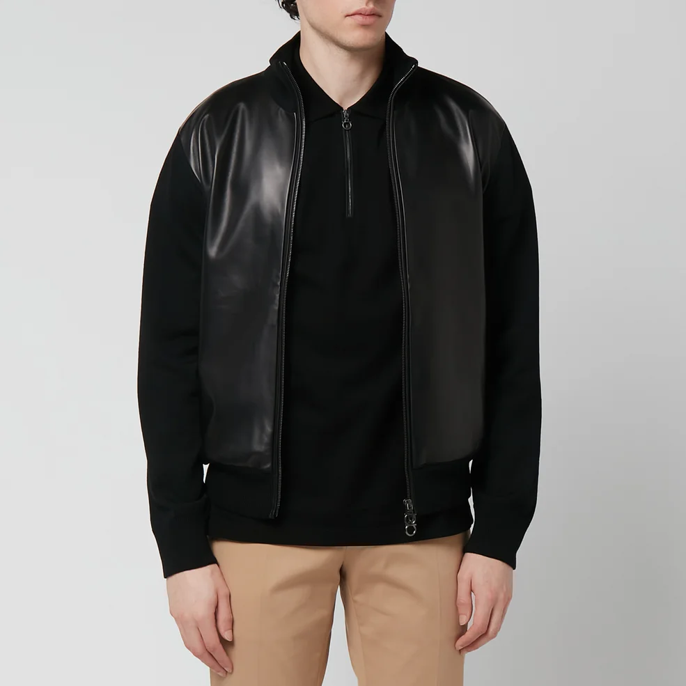 Ferragamo Men's Zip-Through Jacket - Black Image 1