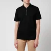 Ferragamo Men's Half Zip Polo Shirt - Black - Image 1