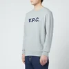 A.P.C. Men's Vpc Logo Sweatshirt - Heather Grey - Image 1
