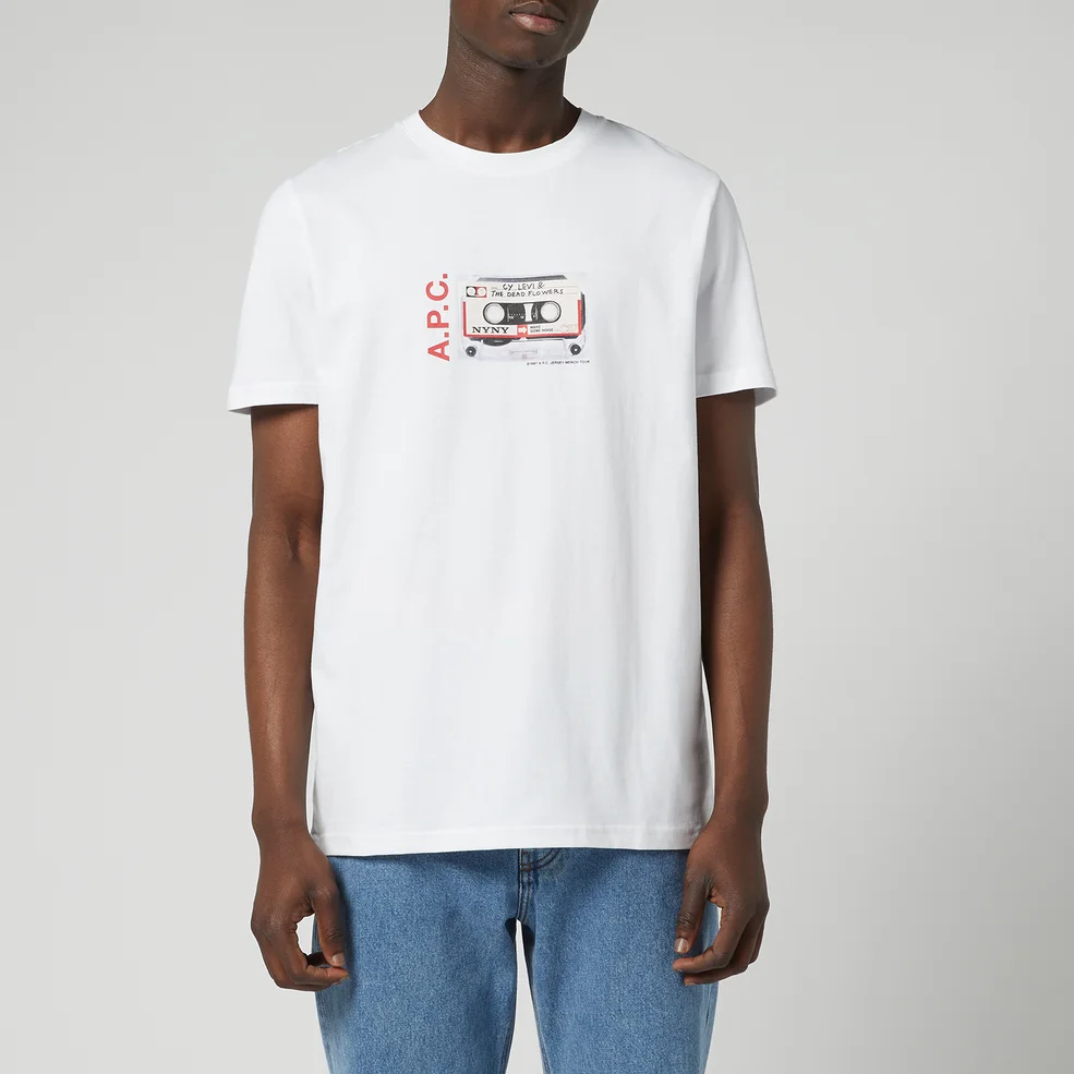 A.P.C. Men's Natael T-Shirt - White Image 1