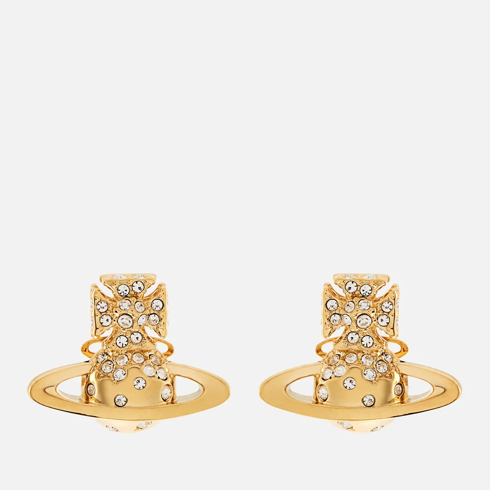 Vivienne Westwood Women's Porfiro Bas Relief Earrings - Gold/Crystal Image 1