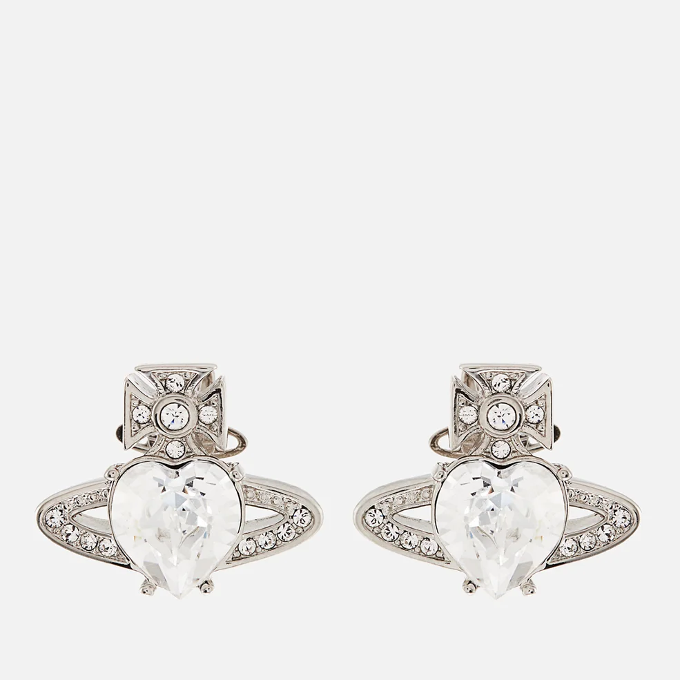 Vivienne Westwood Women's Ariella Earrings - Platinum/Crystal Image 1