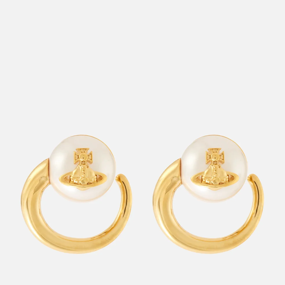 Vivienne Westwood Women's Carola Earrings - Gold/Pearl Image 1
