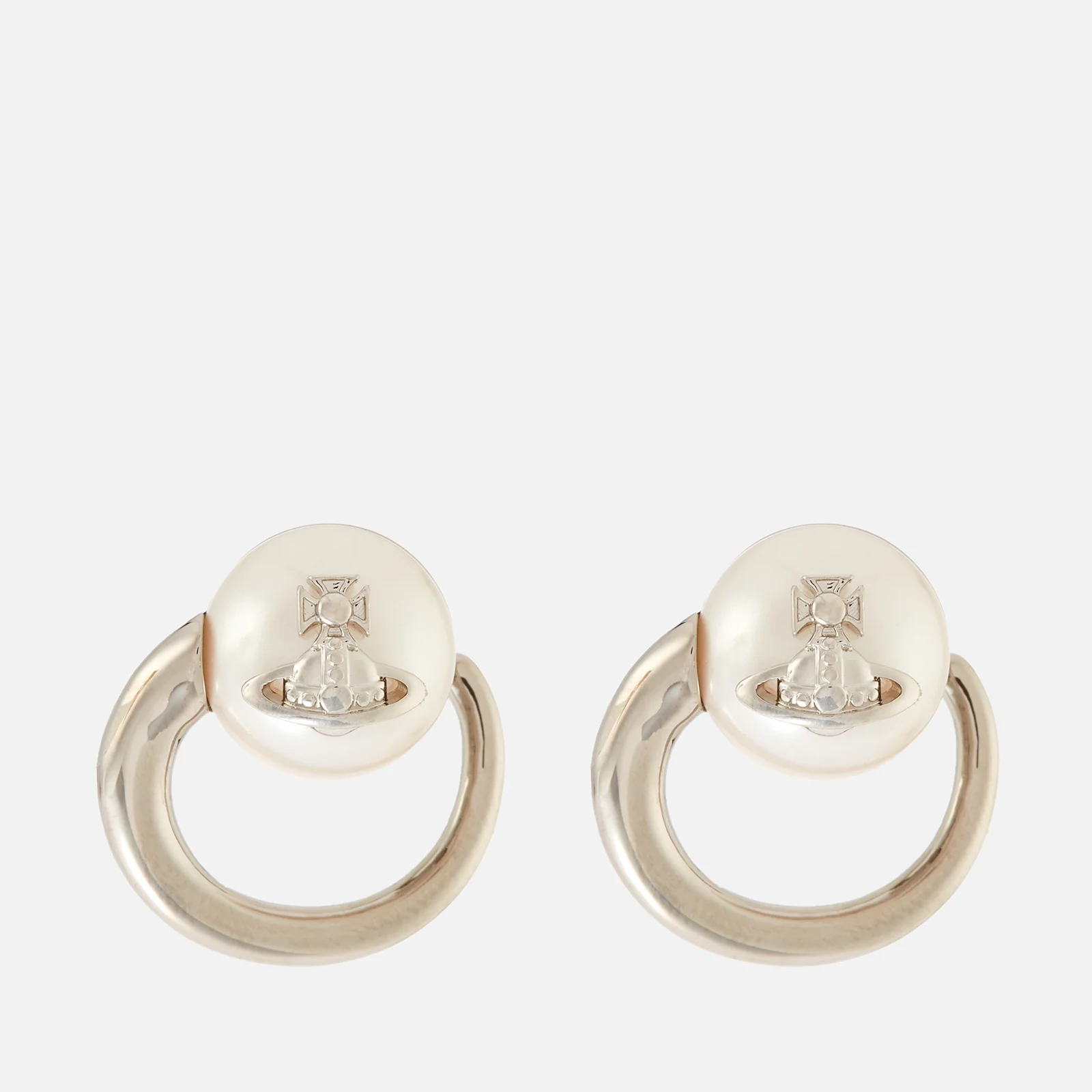 Vivienne Westwood Women's Carola Earrings - Platinum/Pearl Image 1