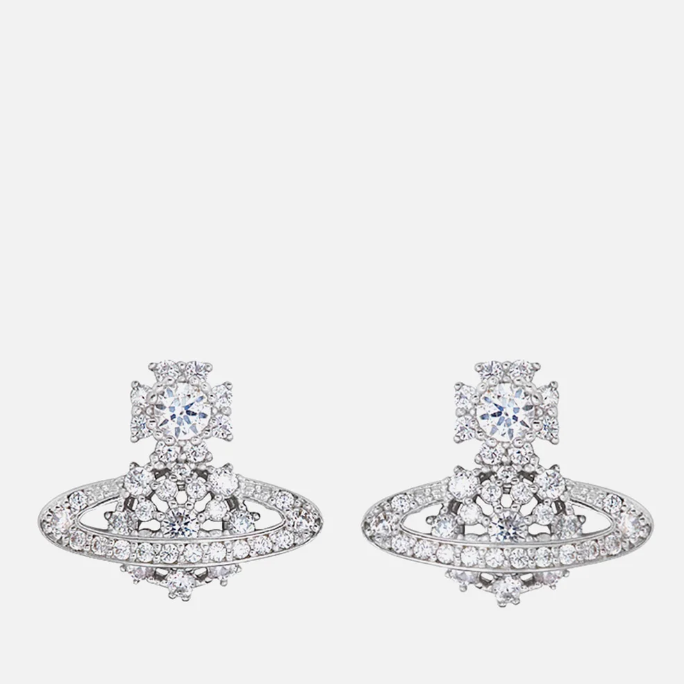 Vivienne Westwood Women's Narcissa Silver Earrings - Platinum/White Image 1