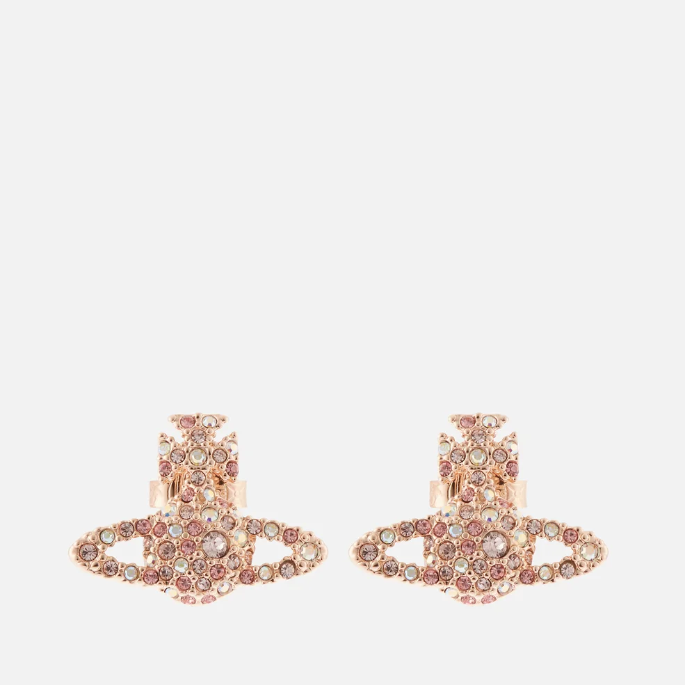 Vivienne Westwood Women's Grace Bas Relief Stud Earrings - Pink Gold Rose Image 1