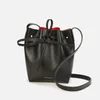 Mansur Gavriel Women's Mini Mini Saffiano Bucket Bag - Black/Flamma - Image 1