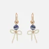 Shrimps Women's Ima Hoop Earrings - Cream/Blue - Image 1