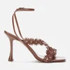 BY FAR Women's Poppy Leather Heeled Sandals - Tabac - Image 1