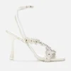 BY FAR Women's Poppy Leather Heeled Sandals - White - Image 1