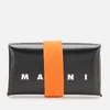 Marni Men's Trifold Wallet - Black/Carrot - Image 1