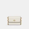 Coach Women's Refined Calf Leather Card Case With Chain - Chalk - Image 1