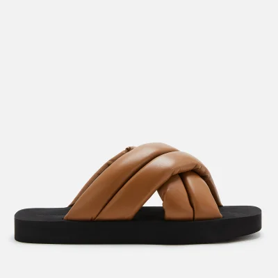 Proenza Schouler Women's Float Padded Leather Sandals - Oak