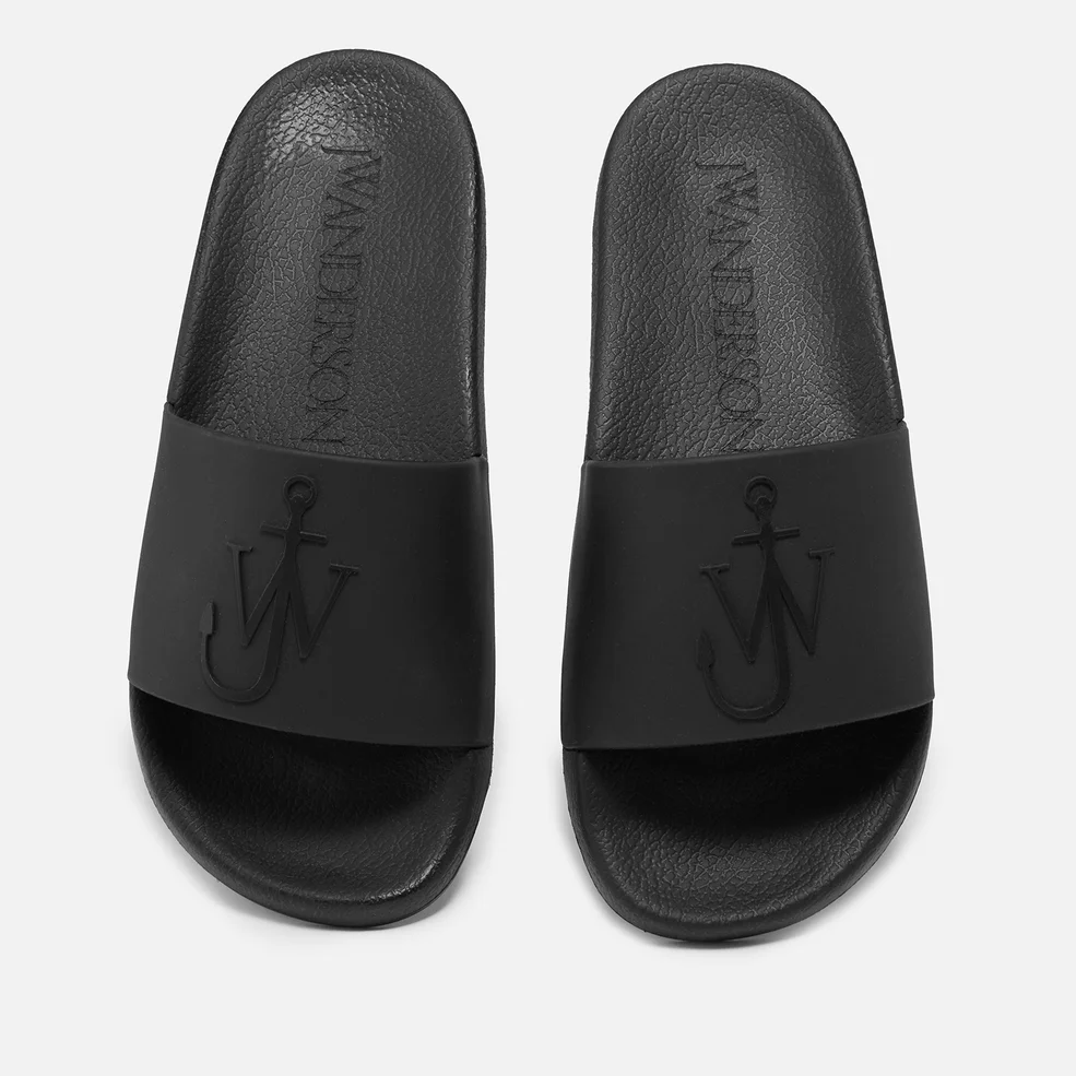 JW Anderson Women's Logo Pool Slide Sandals - Black Image 1