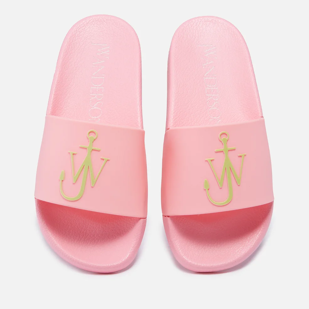 JW Anderson Women's Logo Pool Slide Sandals - Pink Image 1