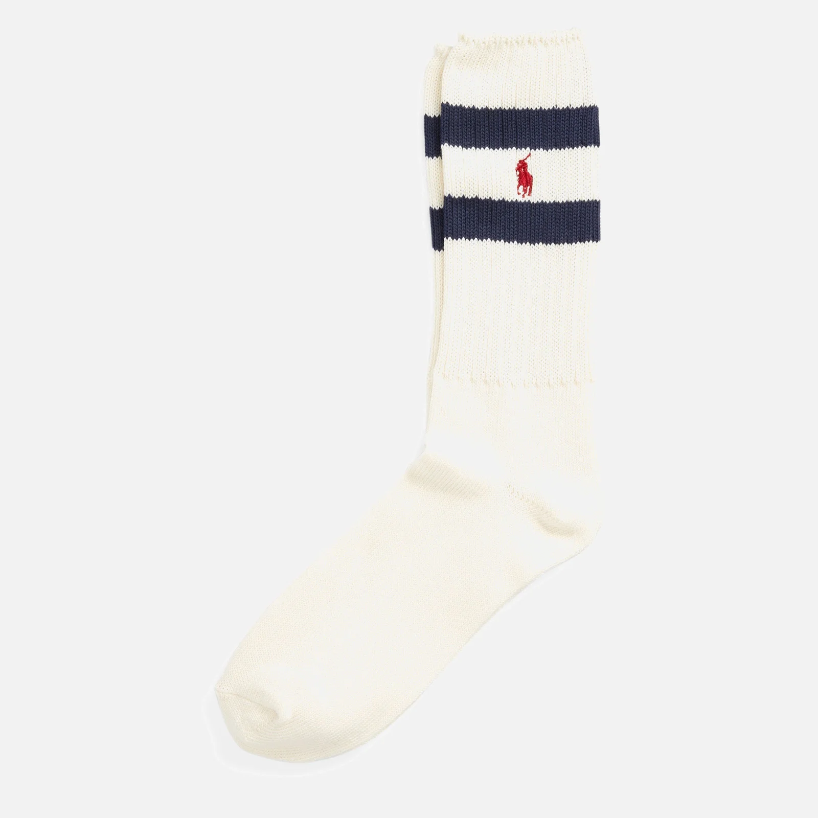 Polo Ralph Lauren Men's Rib Boot Socks - Cream Image 1