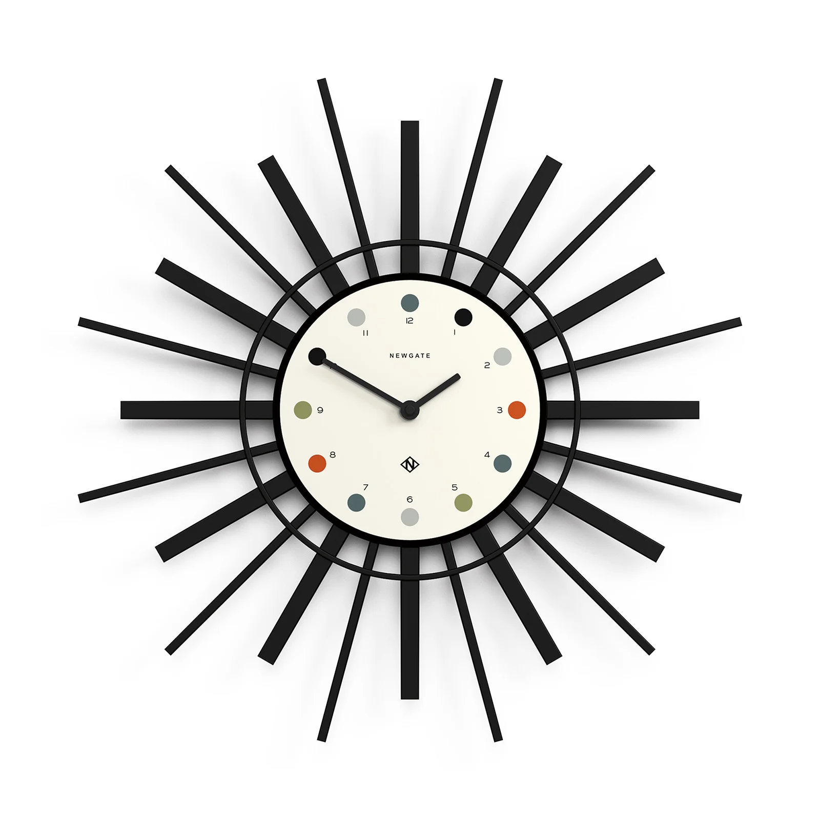 Newgate Stingray Wall Clock - Black Image 1