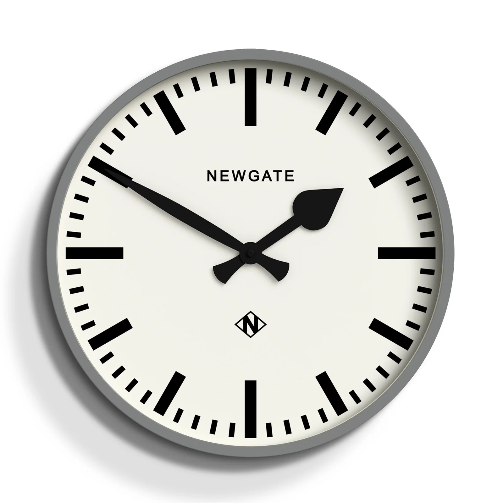 Newgate Number Three Railway Wall Clock - Grey Image 1